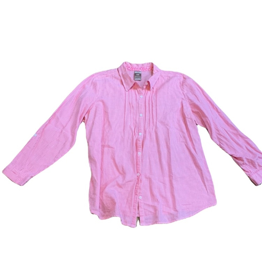 White Stag Pink Button Down Shirt with Dress Collar